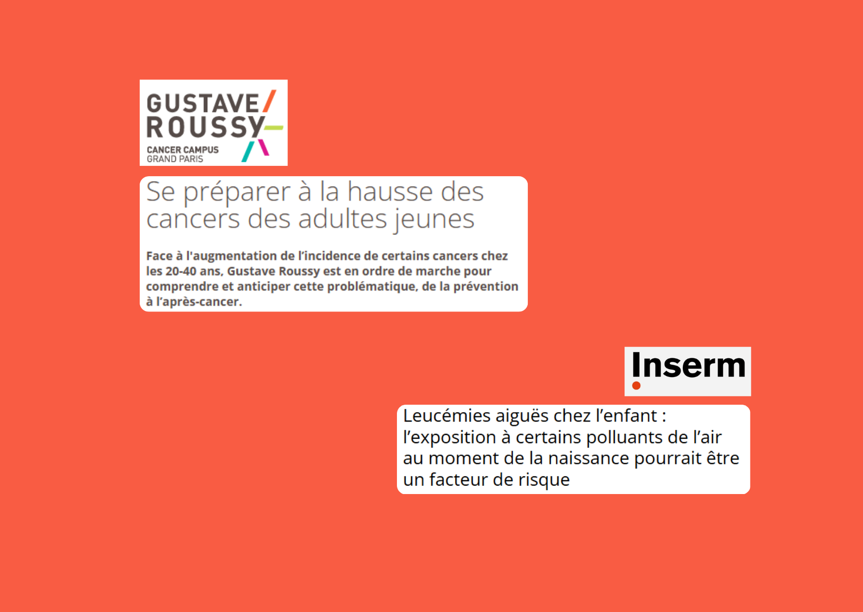 Extraits de publications d'instituts scientifiques