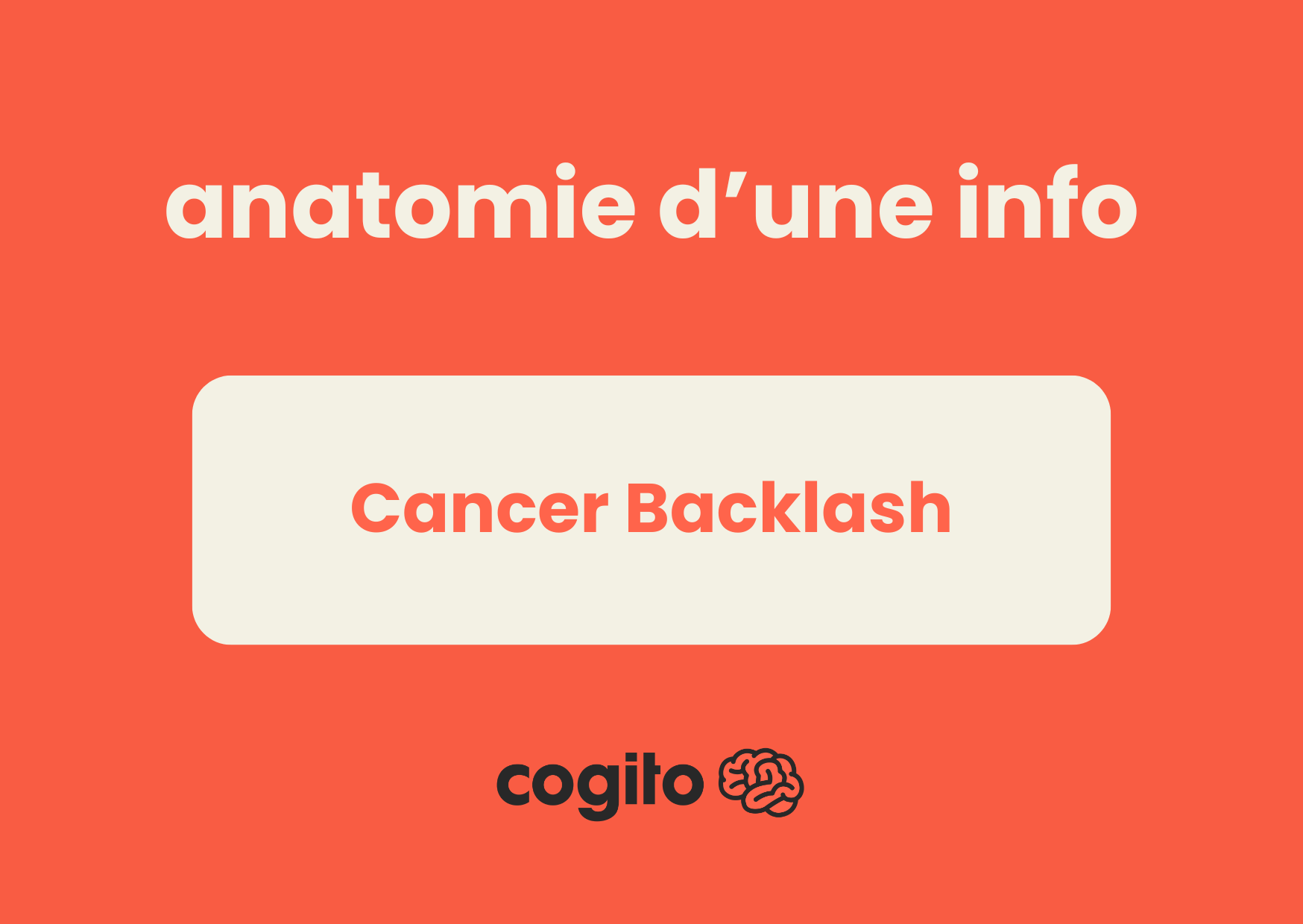 Image de couverture: "Cancer backlash" : marchands de doute ou marchands de mort ?