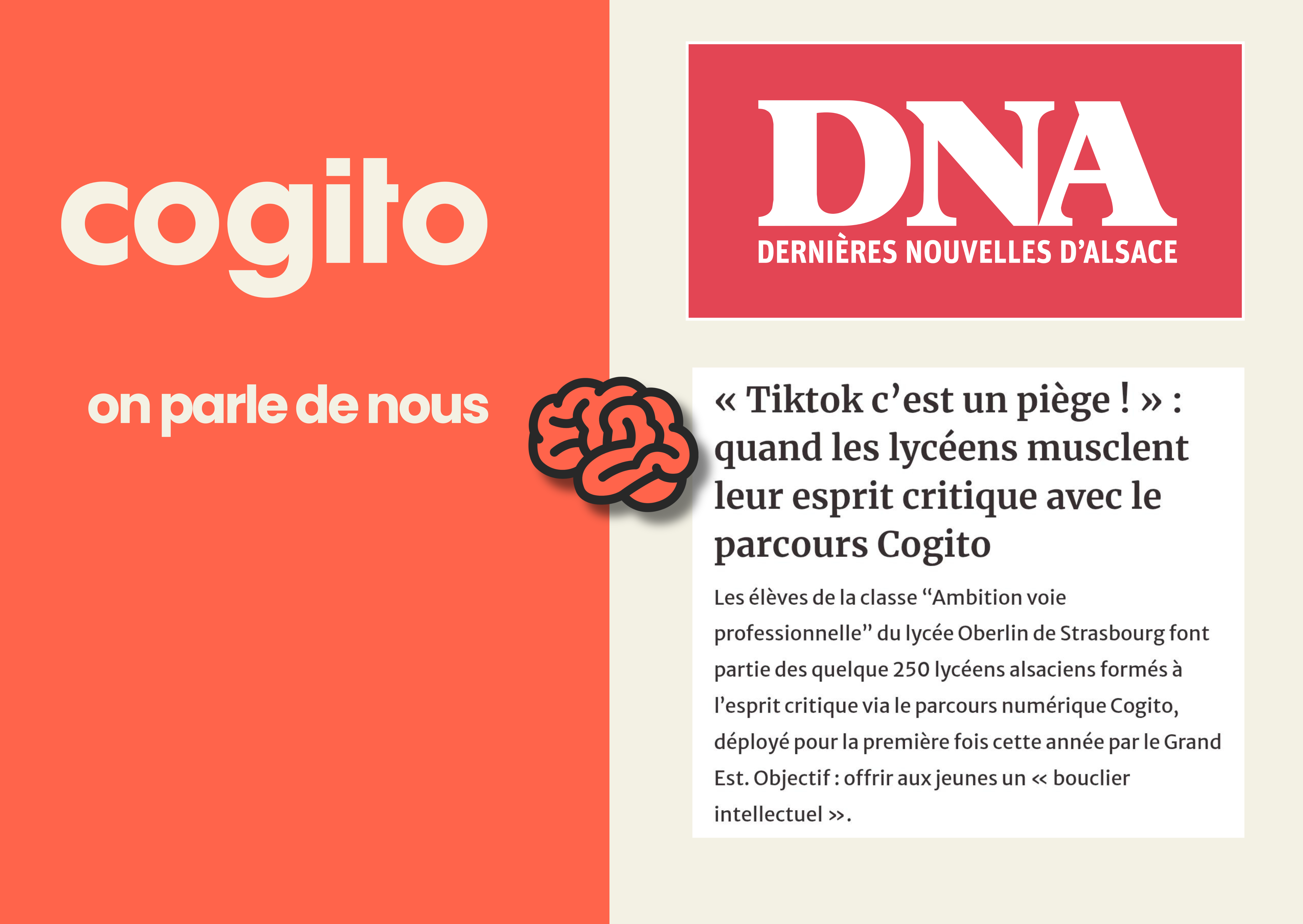Image de couverture: [On parle de nous !] Quand les lycéens musclent leur esprit critique avec le parcours Cogito